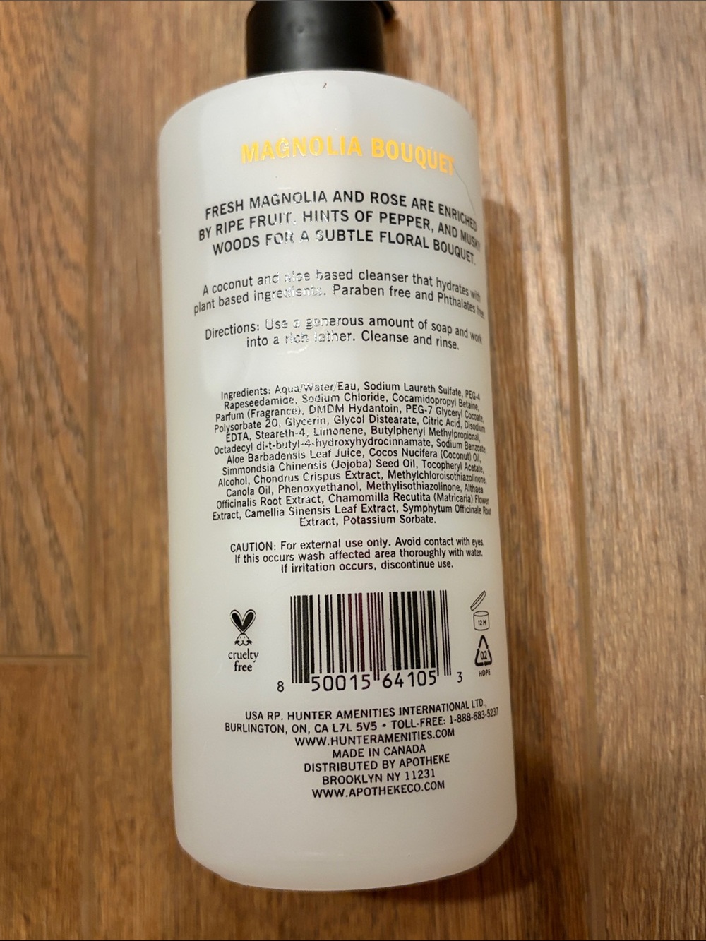 APOTHEKE Magnolia Bouquet Liquid Soap - White Bottle - Picture 3 of 4